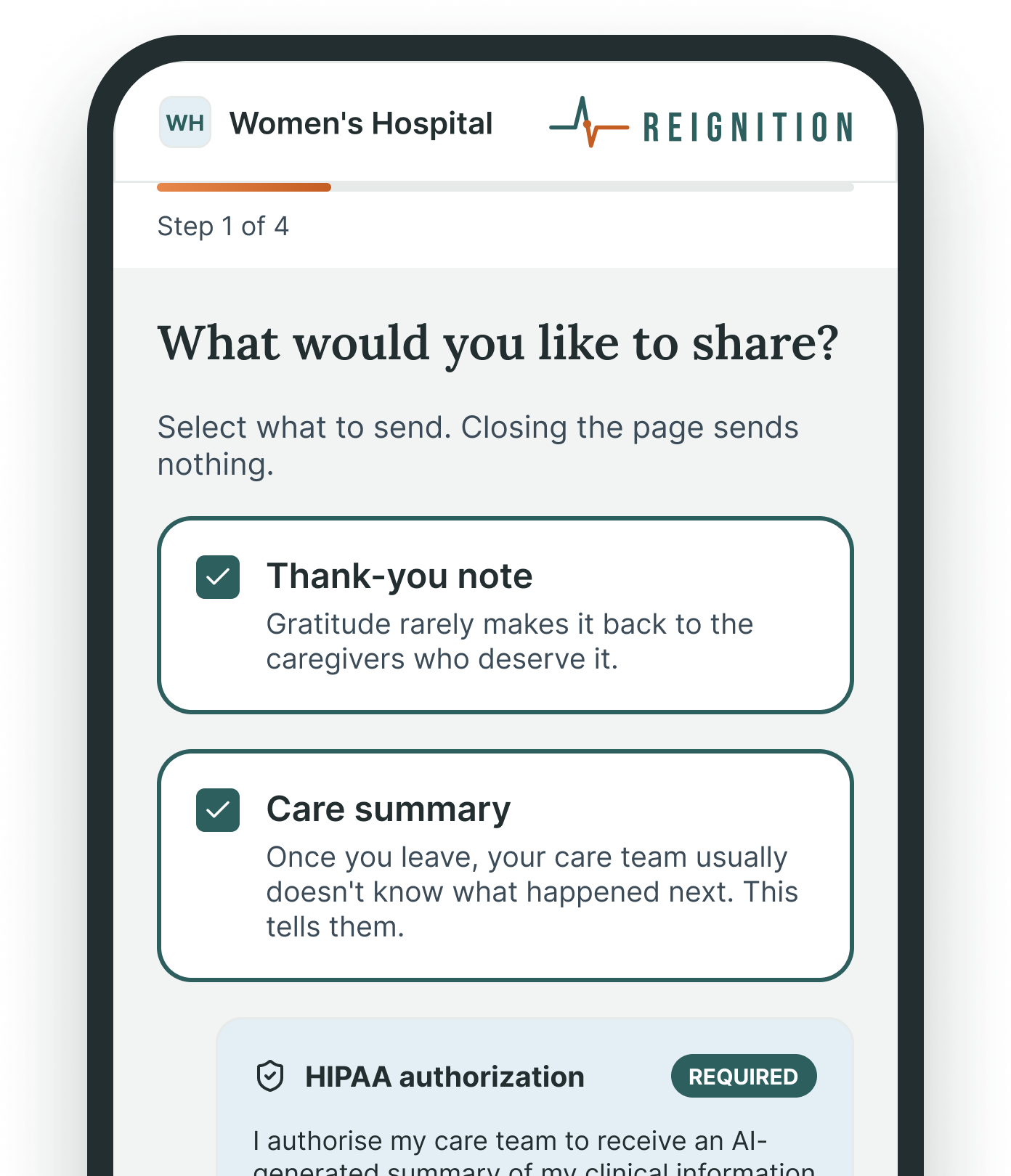 Reignition consent flow preview
